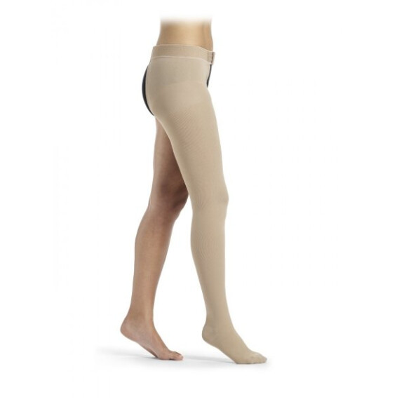 Sigvaris Pończocha pojedyncza z bawełną z przypięciem do paska II klasy ucisku COTTON Essential THERMOREGULATING