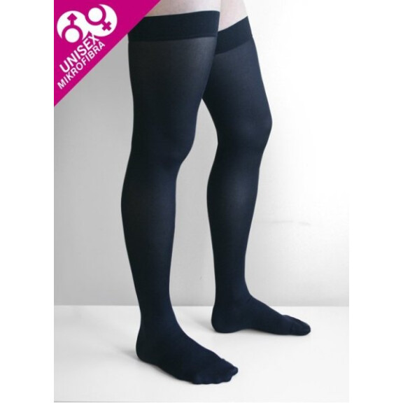 Veera Pończochy samonośne uciskowe Unisex 140 den CCL1 z mikrofibrą