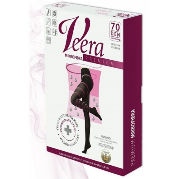 Veera Rajstopy uciskowe profilaktyczne 70 den z mikrofibrą