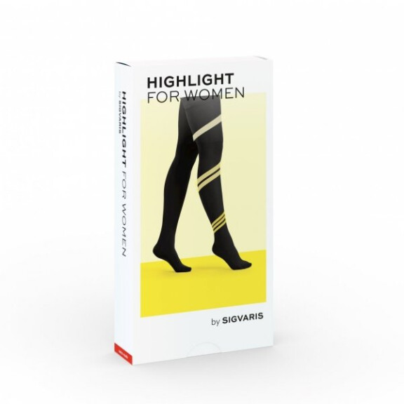 Sigvaris Podkolanówki przeciwżylakowe damskie Highlight w I klasie ucisku - TRANSPARENTNE