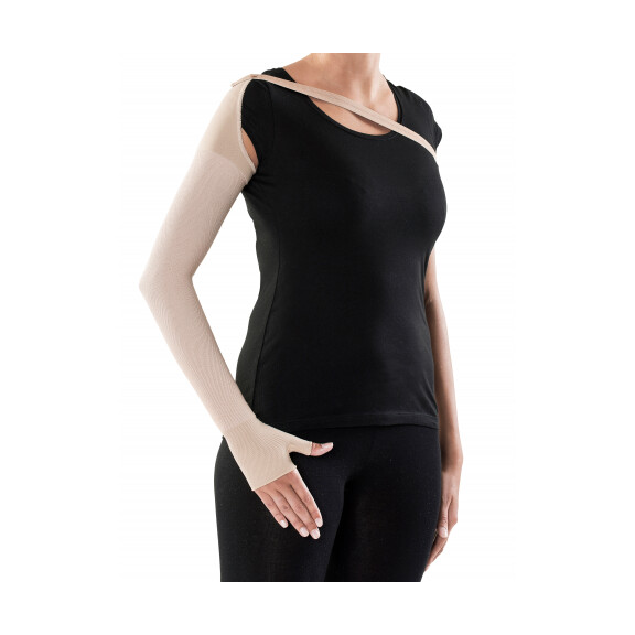 Sigvaris TRADITIONAL rękaw uciskowy na pasku z częścią na dłoń CCL2