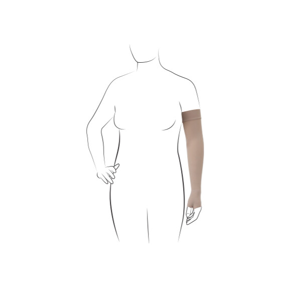 Thuasne VENO ELEGANCE rękaw uciskowy samonośny z częścią na dłoń CCL2