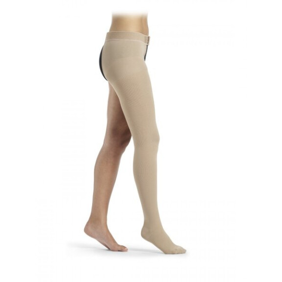 Sigvaris Pończocha pojedyncza z bawełną z przypięciem do paska III klasy ucisku COTTON Essential THERMOREGULATING