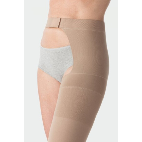 JUZO DYNAMIC Pończocha pojedyncza z  przypięciem w pasie II stopnia kompresji  (23-32mmHg)