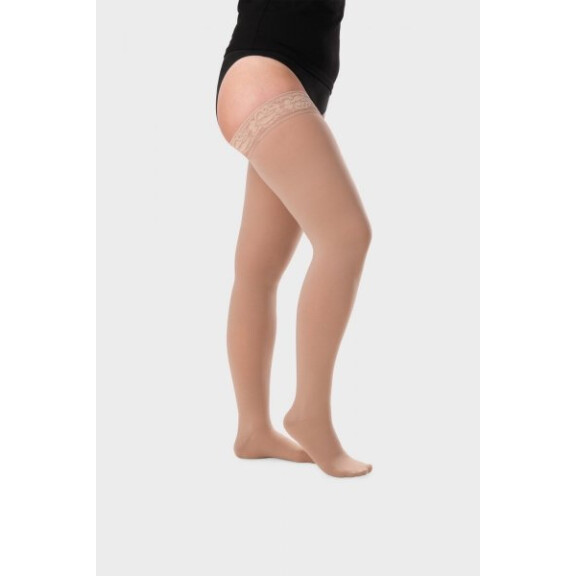 JUZO DYNAMIC COTTON Pończochy samonośne z bawełną II stopnia kompresji  (23-32mmHg)