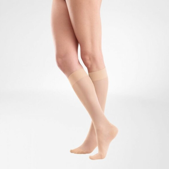 BAUERFEIND Podkolanówki profilaktyczne VenoTrain Act Sheer Elegance 140 DEN