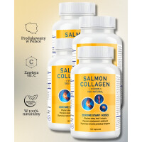 Salmon Collagen - PEŁNA KURACJA 4 opakowania! 100% czysty kolagen