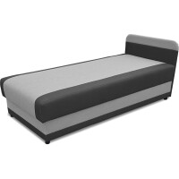 Tapczan jednoosobowy z pojemnikiem na pościel 90x200 - Tålig Grafit/Szary