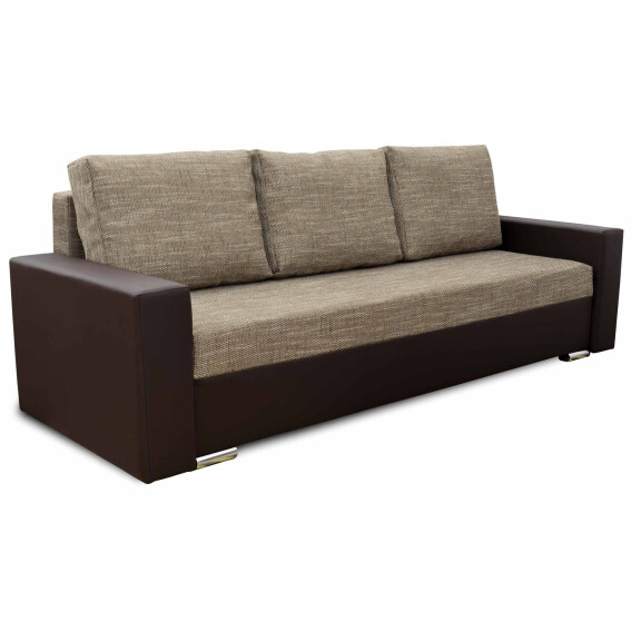 Kanapa z funkcją spania sofa do salonu Klass Brąz/Cappucino