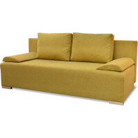 Kanapa rozkładana wersalka dwuosobowa Ecco Plus Musztardowa