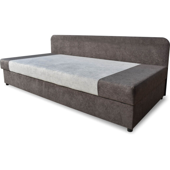 Łóżko tapicerowane z pojemnikiem 90x200 Sida PLUS Szare