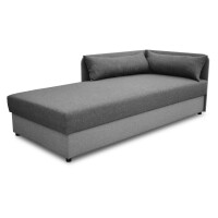 Tapczan jednoosobowy łózko 80x180 z pojemnikiem Dallas Szary/Grafit