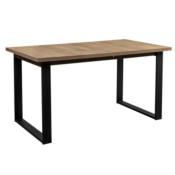 Stół rozkładany nowoczesny metalowe nogi Venice 150/190x80 Dąb Lefkas