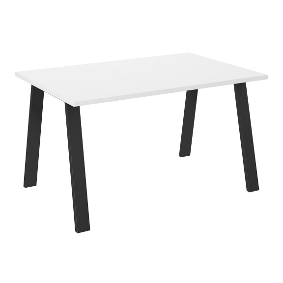 Stół do jadalni metalowe nogi Kleo 138x90 Biały