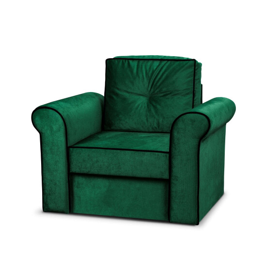 Wygodny fotel Merida z pojemnikiem Ciemy Zielony