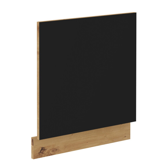 Front do zmywarki z panelem odkrytym MODENA 60 cm Dąb Artisan/Czarny
