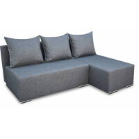 Narożnik rozkładany z automatem i sprężynami bonell Ecco Plus prawy Grafitowy