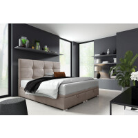 Łóżko kontynentalne pikowane Harry 2 180x200 Beżowe