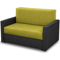 Sofa fotel amerykanka rozkładana Tedi 1 Czarna/Zielona