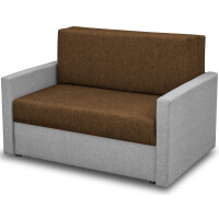 Sofa fotel amerykanka rozkładana Tedi 1 Szara/Brązowa
