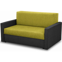 Sofa fotel amerykanka z funkcją spania Tedi 2 Czarna/Zielona