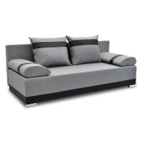 Kanapa z funkcją spania sofa rozkładana wersalka Orlean PLUS Szara