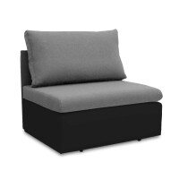 Sofa fotel rozkładany do spania Toledo Szary/Czarny