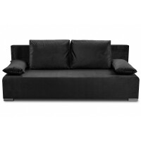 Sofa z funkcja spania wersalka Ecco DELUXE Czarna