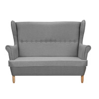 Sofa uszak skandynawska Denver Szara