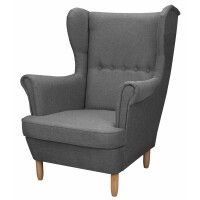 Fotel uszak skandynawski Denver Grafit