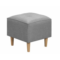 Pufa do siedzenia podnóżek skandynawski Denver Szary