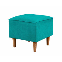 Pufa do siedzenia podnóżek skandynawski Denver Turkusowy