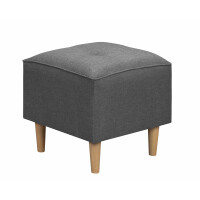 Pufa do siedzenia podnóżek skandynawski Denver Grafitowy