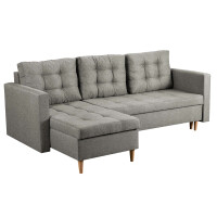 Skandynawski narożnik z funkcją spania Oslo Szary