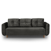 Kanapa do salonu wersalka rozkładana Sewilla Grafitowa