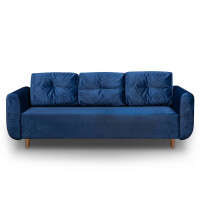 Kanapa do salonu wersalka rozkładana Sewilla Granatowa