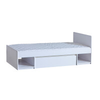 Łóżko 90x195 cm z szufladą Arca 09 Białe