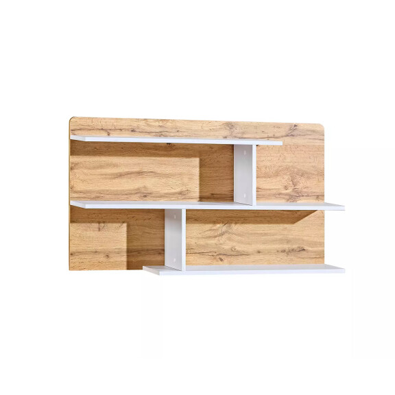 Półka na ścianę 110 cm Arca 12 Dąb Wotan/Biały