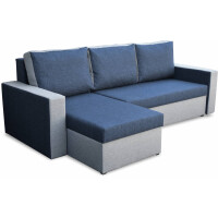 Narożnik z funkcją spania do salonu Home Szary/Granat