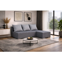 Narożnik z funkcją spania Ecco prawy Grafitowy