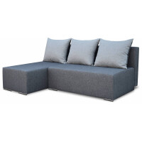 Narożnik rozkładany z automatem i sprężynami bonell Ecco Plus lewy Grafitowy