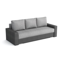 Kanapa z funkcją spania sofa do salonu Klass Grafit/Srebrny