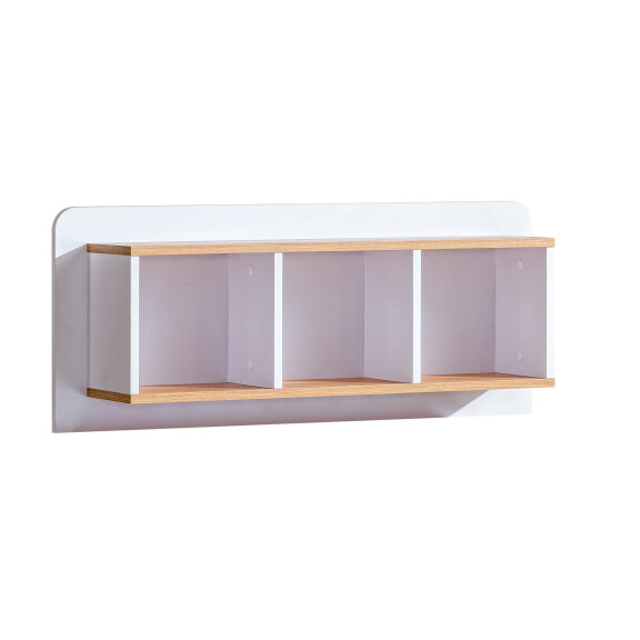 Półka wisząca 96 cm  na książki Lorento 09 Biały/Dąb Nash