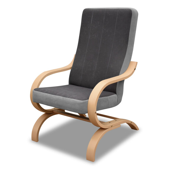 Fotel finka do salonu pokoju Girona H04 Grafit/Szary