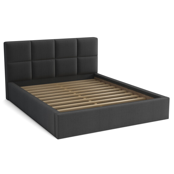 Łóżko do sypialni z pojemnikiem 160x200 - Alaska Grafitowe
