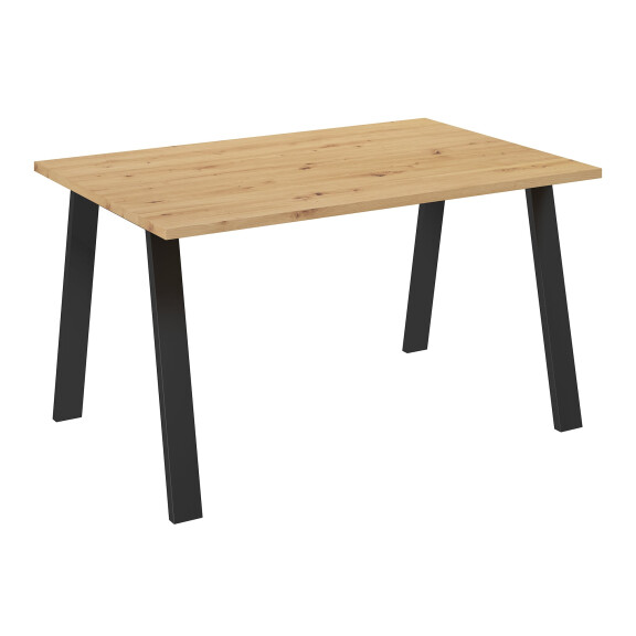 Stół do jadalni metalowe nogi Kleo 138x90 Dąb Artisan