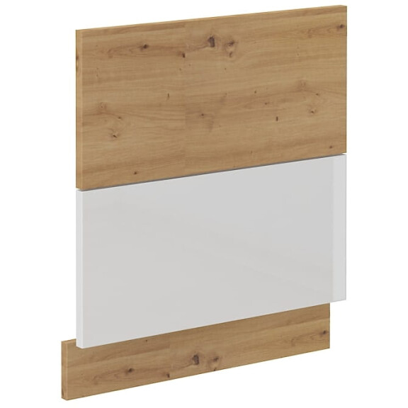 Front do zmywarki z panelem odkrytym ARTISAN 60 cm Biały/Dąb Artisan