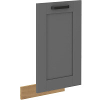 Front do zmywarki z panelem zakrytym LUNA 45 cm Szary/Dąb Artisan