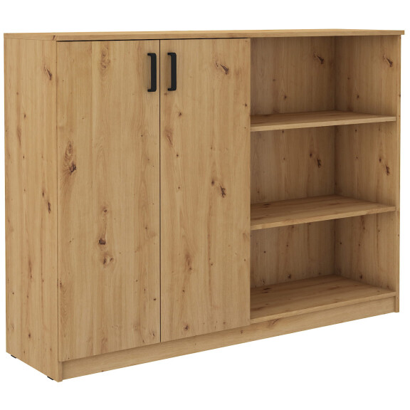 Komoda biurowa z regałem Malta 830 2D Dąb Artisan