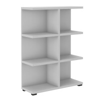 Regał otwarty niski biblioteczka 112 cm More 06 Szary